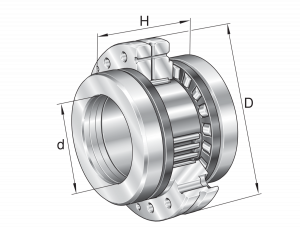 ZARF1560-TV-A | Needle Roller Axial Cylindrical Roller Bearings