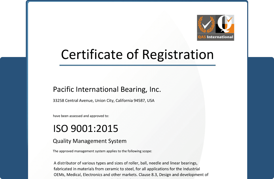 Quality / ISO certificate