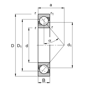 7206-B-XL-TVP-UA | Angular Contact Ball Bearings