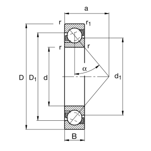 7309-B-XL-JP-UA | Angular Contact Ball Bearings