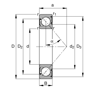 7305-B-XL-2RS-TVP | Angular Contact Ball Bearings