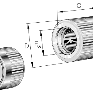 HFL0606-KF-R-A-L564 | Drawn Cup Roller Clutch