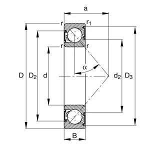 7202-B-XL-2RS-TVP-UA | Angular Contact Ball Bearings