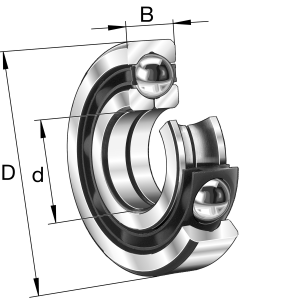 QJ304-XL-TVP | Four Point Contact Ball Bearings