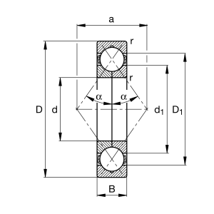 QJ304-XL-TVP | Four Point Contact Ball Bearings