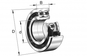 3307-DA | Angular Contact Bearings - Double Row Ball