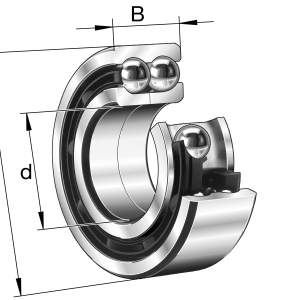 3307-DA | Angular Contact Bearings - Double Row Ball