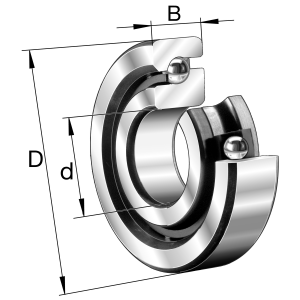 7602020-TVP | Axial Angular Contact Ball Bearings