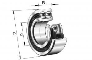 3313-DA | Angular Contact Bearings - Double Row Ball
