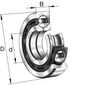 QJ216-XL-MPA | Four Point Contact Ball Bearings