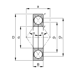 QJ217-XL-MPA-C3 | Four Point Contact Ball Bearings