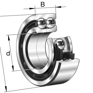 3314-DA | Angular Contact Bearings - Double Row Ball