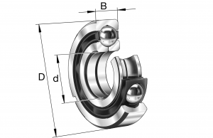 QJ208-XL-N-TVP | Four Point Contact Ball Bearings