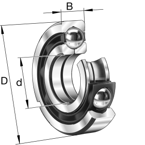 QJ208-XL-N-TVP | Four Point Contact Ball Bearings