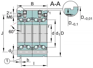 ZKLF3080-2RS-2AP-XL | Axial Angular Contact Ball Bearings
