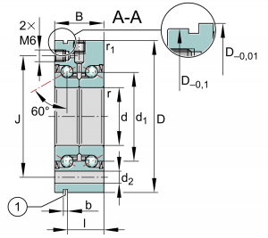 ZKLF3080-2RS-PE | Axial Angular Contact Ball Bearings