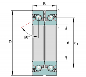 ZKLN1034-2RS-XL | Axial Angular Contact Ball Bearings