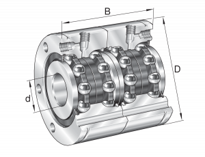 ZKLF1762-2RS-2AP-XL | Axial Angular Contact Ball Bearings