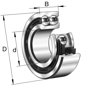 3200-BB-TVH | Angular Contact Bearings - Double Row Ball