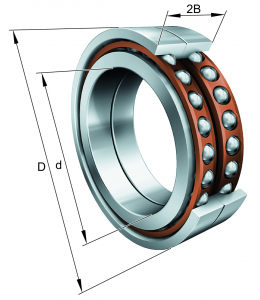 BAX100-F-T-P4S-DBL | Super Precision Angular Contact Bearings