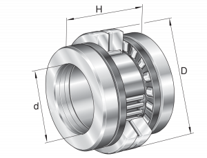 ZARN2557-TV-A | Needle Roller Axial Cylindrical Roller Bearings