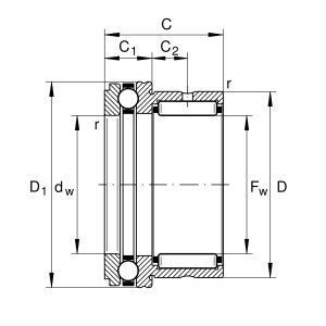 NKX70-XL | Needle Roller Axial Ball Bearings