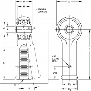 REPB3N2FS428 | Rod Ends