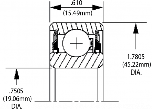 8418TNMJ18 | Unground Bearings