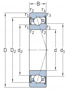 S7006CE/HCDBG2VQ126 | Super Precision Angular Contact Bearings