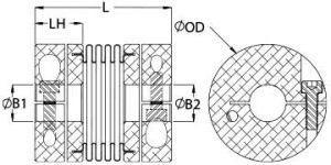 BC21-9MM-5/16"-A | Servo Couplings