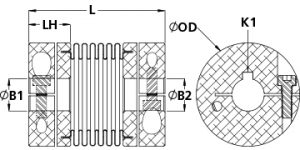 BCLK16-8MM-1/4"-A | Servo Couplings