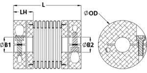 BCL12-1/4"-5MM-A | Servo Couplings