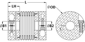BCL26-17MM-1/2"-A | Servo Couplings