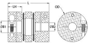 DCD10-1/8"-3MM-A | Servo Couplings