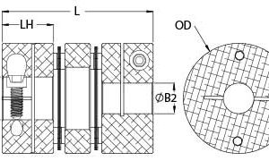 DCD50-1 5/8"-30MM-A | Servo Couplings