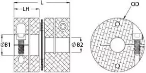 DCS32-5/8"-15MM-A | Servo Couplings