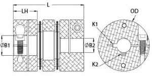 DCDK50-32MM-1"-A | Servo Couplings