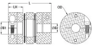 MDCD57-25-22-A | Servo Couplings