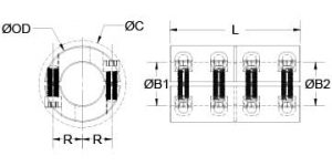 MSPX-50-50-F | Two-Piece Rigid Couplings