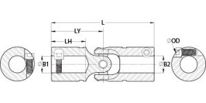 USCL40-20-20-SS | Universal Joints