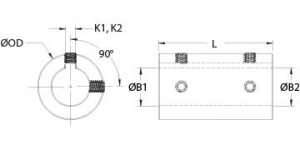 SCC-14-14-SS | Set Screw Rigid Couplings