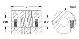 PCR18-8-8-SS | Servo Couplings