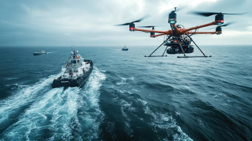 Maritime logistics drone