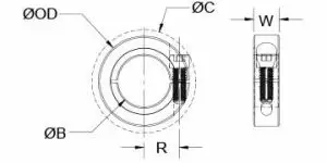 CL-12-F | One-Piece Shaft Collars