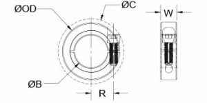 CL-45-A | One-Piece Shaft Collars
