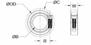 MCL-50-ST | One-Piece Shaft Collars