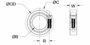 MCL-9-P | One-Piece Shaft Collars