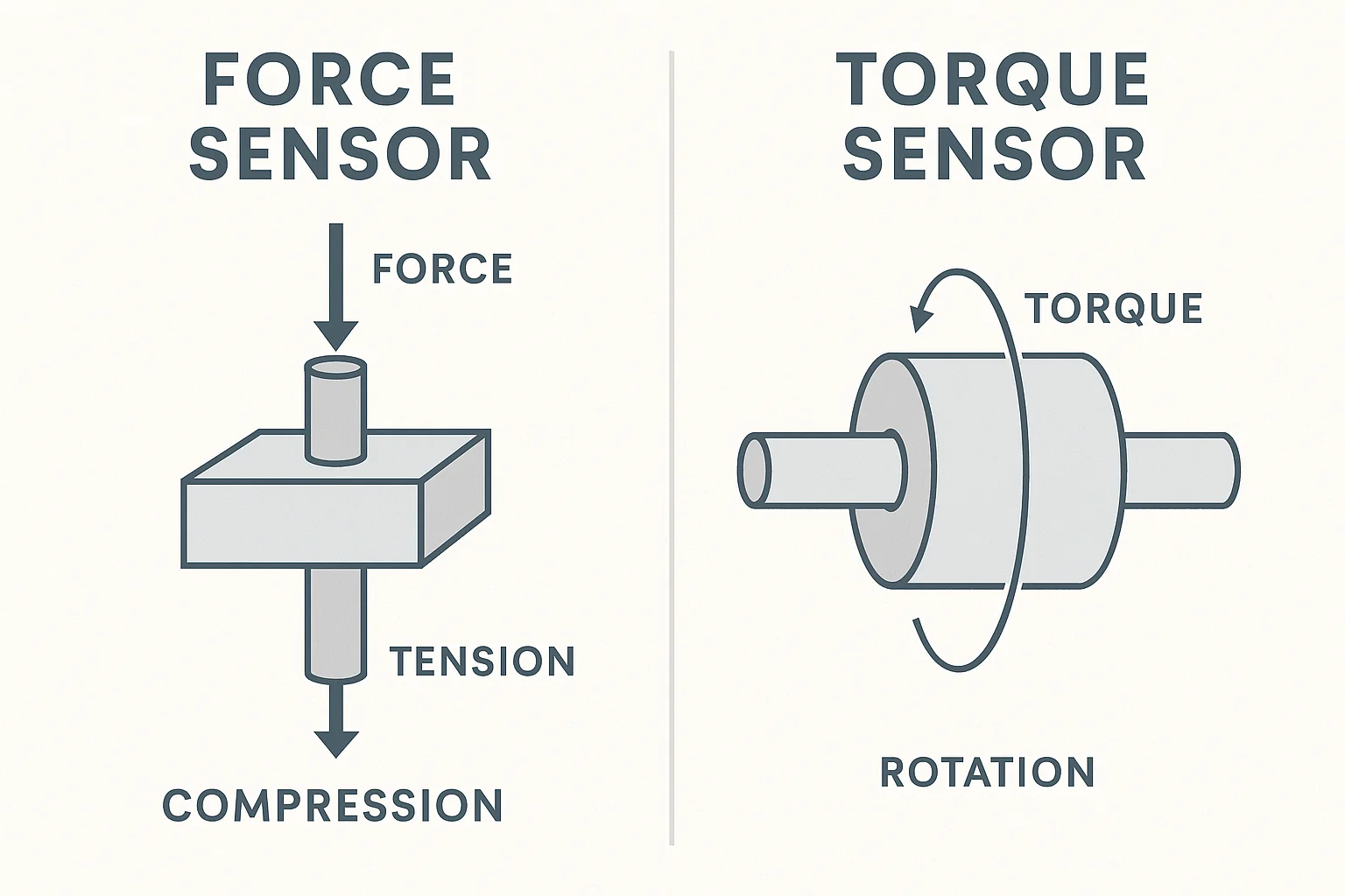 Force Sensor and a Torque Sensor