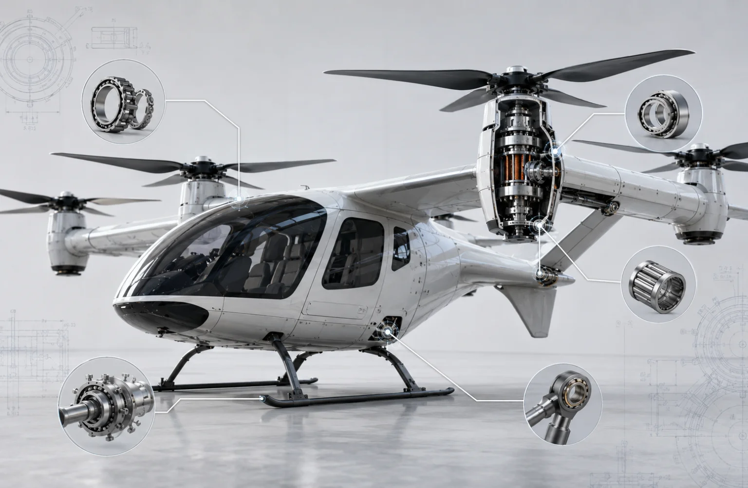 eVTOL Bearings Used in Electric Vertical Takeoff
